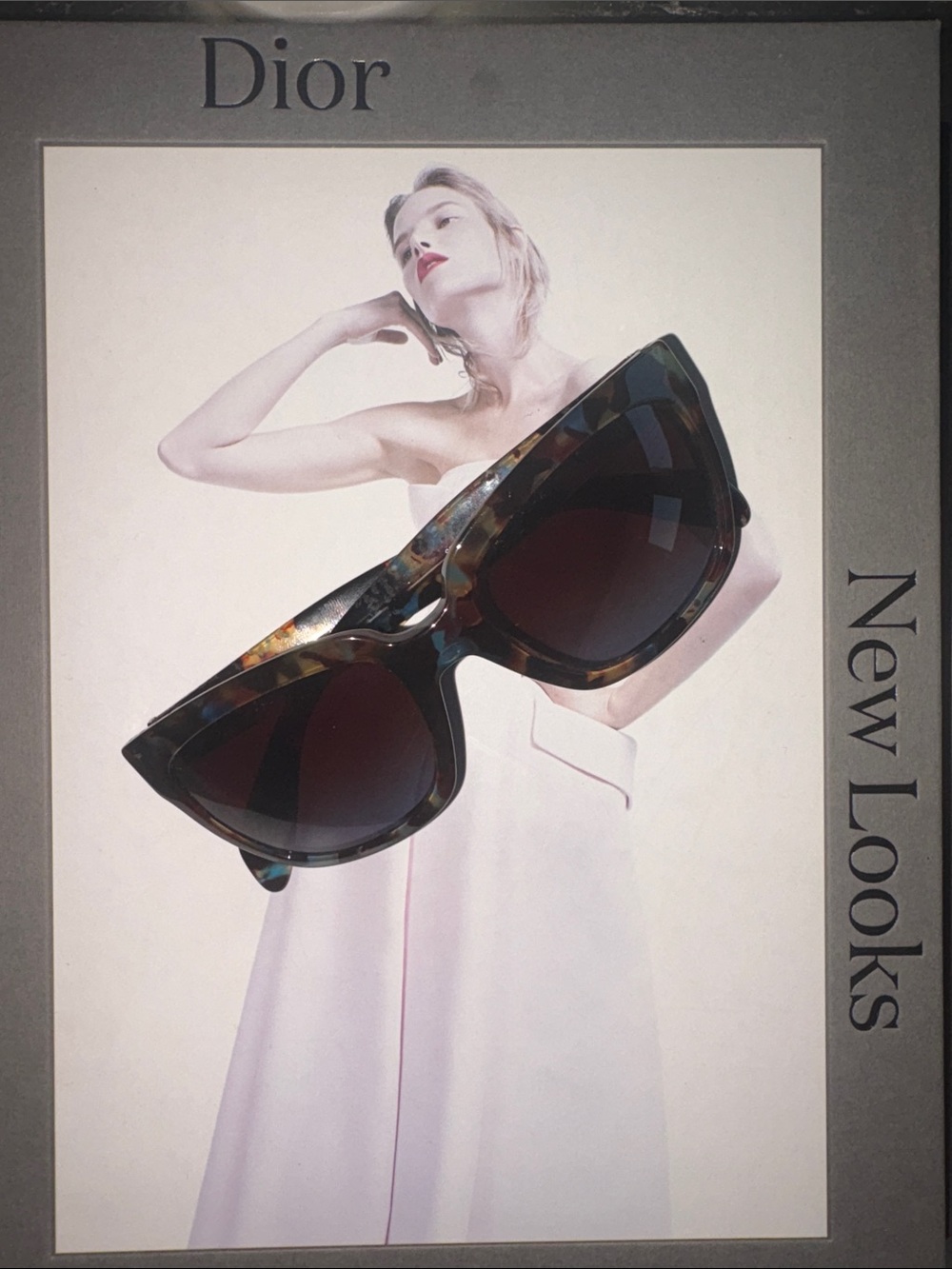 Prada Multicolor Patterned Acetate Sunglasses - Blue, Brown, Gold Accents - Picture 8 of 15